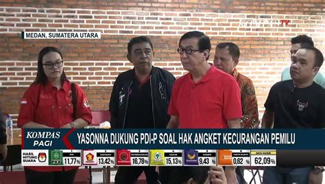 Kata Yasonna Soal Hak Angket Saya Dukung Usut Kecurangan Pemilu