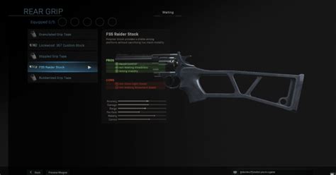 Warzone FSS Raider Stock Rear Grip Stats Call Of Duty Modern