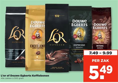 L Or Of Douwe Egberts Koffiebonen Aanbieding Bij PLUS