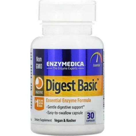 Enzymedica Digest Basic Essential Digestive Enzymes 30 Capsules • Price