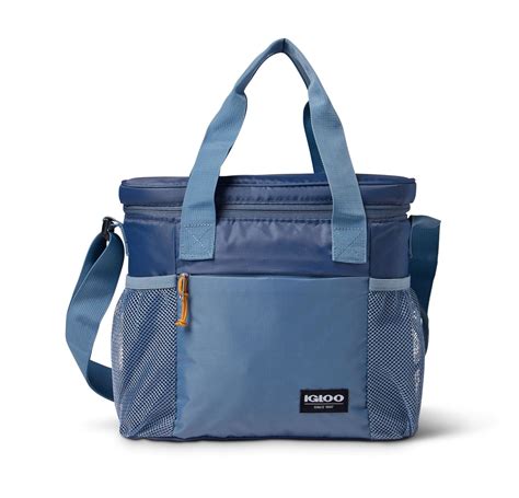 Igloo 12 Can Halo Cube Lunch Tote Cooler Bag Blue