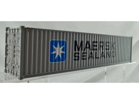 Container Hc Maersk Sealand Grigio Scritta Nera Scala