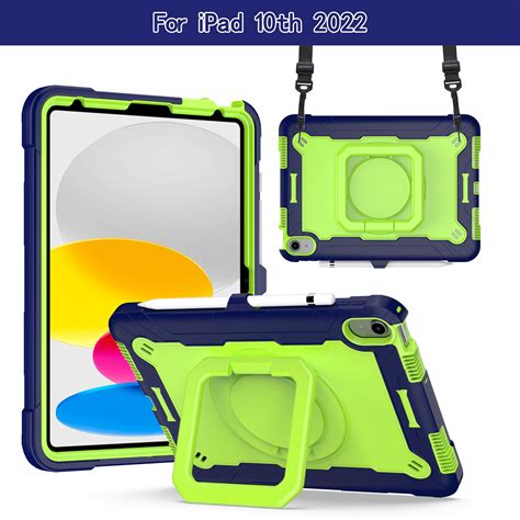 Elehold Rugged Case For Ipad Inch Th Gen With Rotating