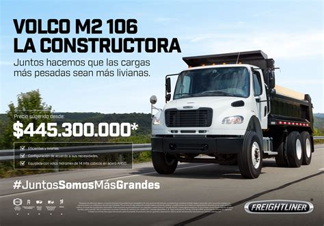 M2 106 6x4 Volco Camiones Freightliner Colombia