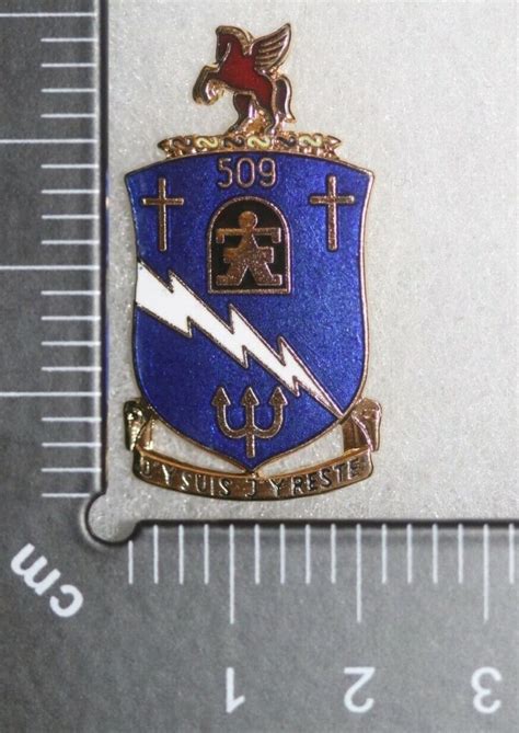 Us Army Late Wwii Type 509th Parachute Infantry Regiment Airborne Crest