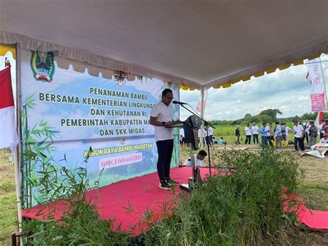 Skk Migas Dan Kkks Tanam Pohon Bambu Di Eco Bamboo Park Magetan