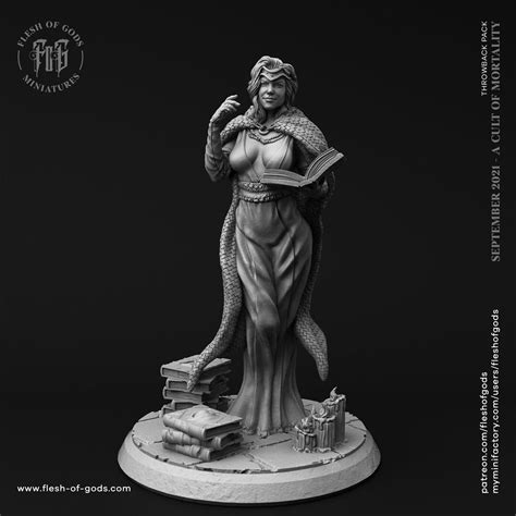 Female Wizard Sexy Pinup 28mm Scale 32mm Scale 75mm Etsy