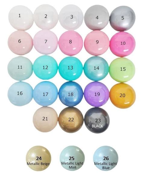 Set of Coloured Balls Ball Pit, Ball Pit Kids, Ball Pit Toddler, Baby ...