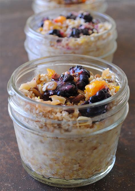 No-Cook Overnight Oats with Berries and Nuts - Garlic Girl