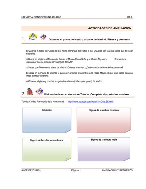 Actividades De Ampliaci N Y Refuerzo