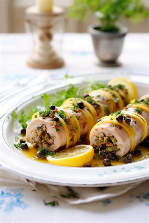 Sicilian Swordfish Rolls With Caper And Olive Sauce Cooking