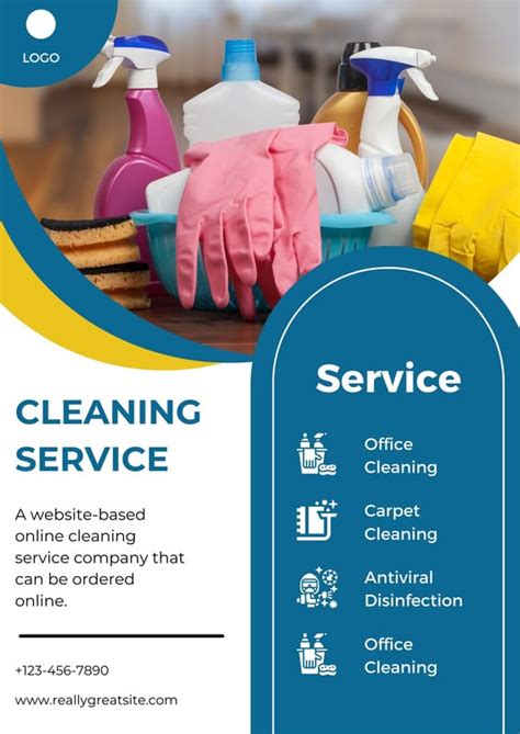 Free Printable Customizable Cleaning Flyer Templates Canva