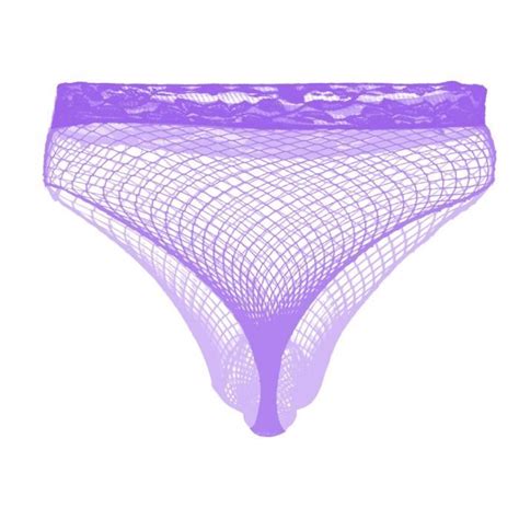 MSemis Slip Homme Sexy Résille Sous vêtements Transparent Lingerie