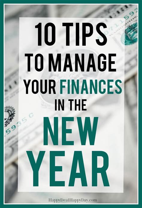 tips  manage  finances    year happy deal happy day