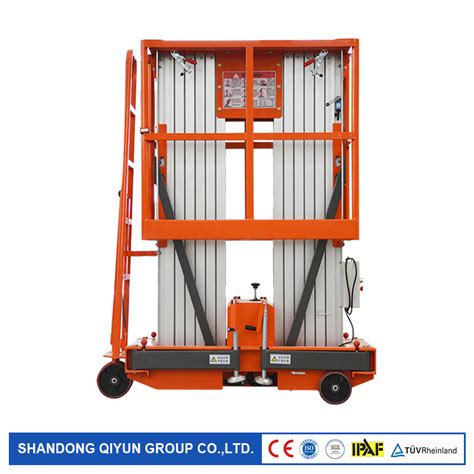 Qiyun M Ce Iso Tvu Approved Double Mast Climbing Electric Hydraulic