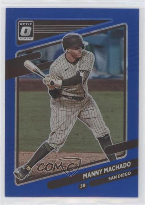 2021 Panini Donruss Optic Blue Prizm 154 Manny Machado 75 For Sale