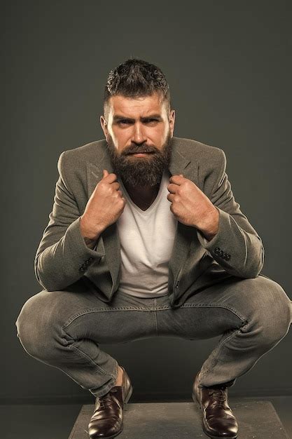 Premium Photo Business Fashion And Dress Code Bearded Man Male Formal