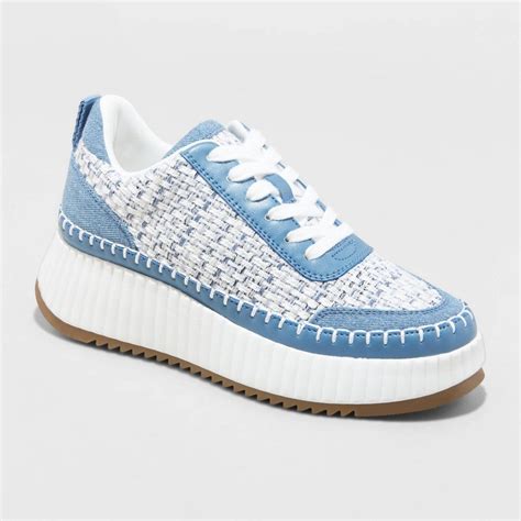 Women S Persephone Sneakers Universal Thread Blue Denim In