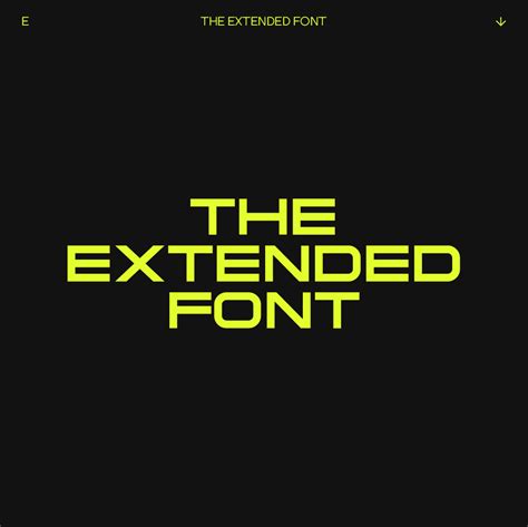 Extended The Bold Font