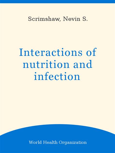 Interactions Of Nutrition And Infection