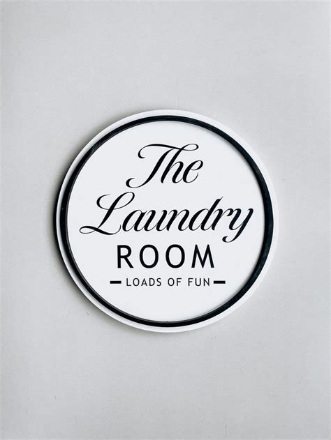 DIY Round Laundry Room Sign Loads Of Fun Paint DIY Kit Diy Wood