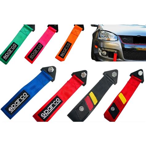 Kit Tow Strap Fita Cinta De Reboque Engate Jdm Tow Strap Hook Colorida