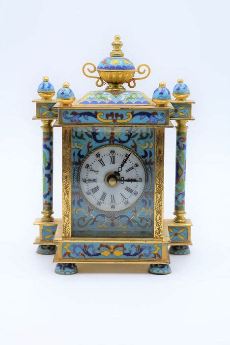 Mantel Clock Brass Enamel 21st Century Catawiki