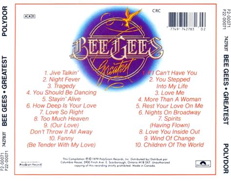 Cd Bee Gees Greatest Hits Masacoupon