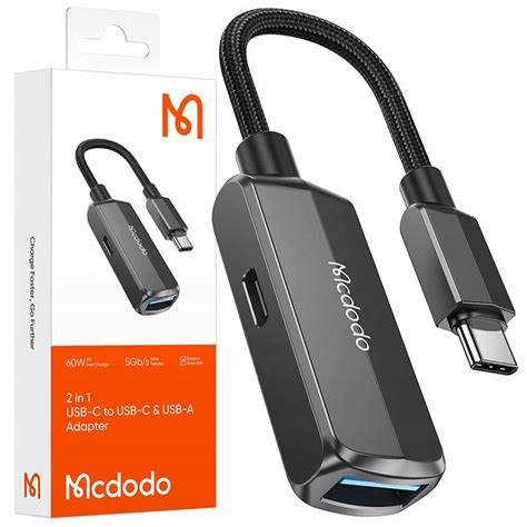 MCDODO PRZEJŚCIÓWKA USB C NA USB OTG USB A ADAPTER KABEL PENDRIVE