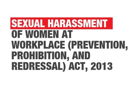 Despite Law On Sexual Harassment At Workplace Internal And Local