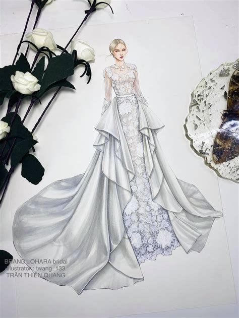 Pin By Sumaiya On Fashion Sketches Wedding Dress Illustrations Wedding Dress Drawings