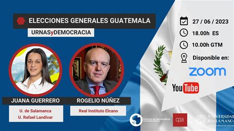 Urnas Y Democracia Elecciones En Guatemala 2023 Acpa