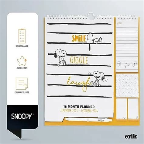 Grupo Erik Kalender Snoopy Kalender Wandkalender