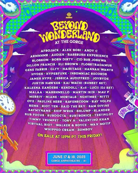 Lineup Revealed for Beyond Wonderland at The Gorge 2023 | EDM Identity