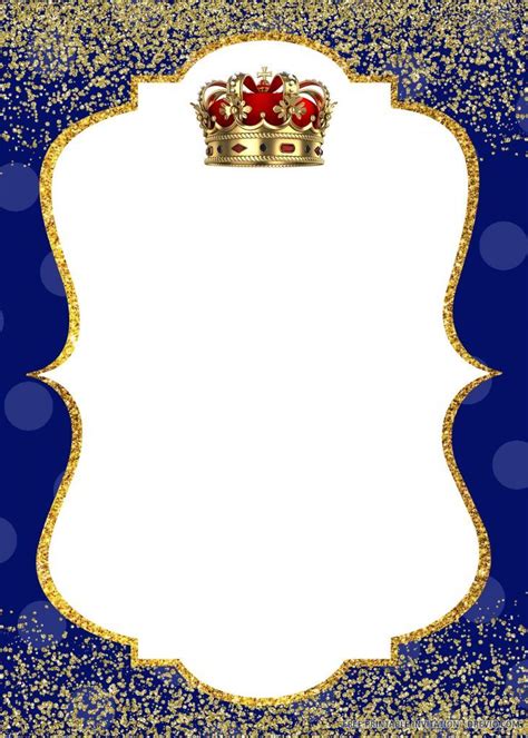 Download Free Printable Crown Prince Invitation Templates ! (FREE PRINTABLE) downloadable ...