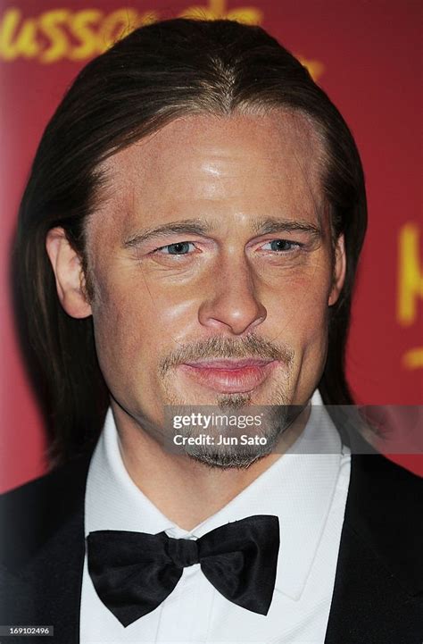 A General View Of Wax Figuire Of Brad Pitt Is Seen At Madame Tussauds