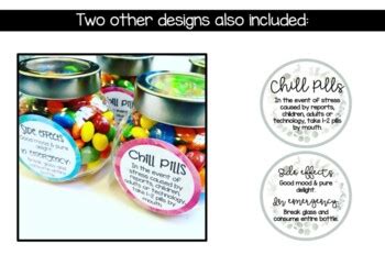 Chill Pills Template By Mrs Learning Bee TPT