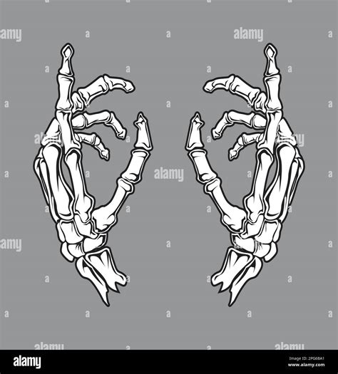 Hand Skeleton Bones Vector Image Illustrations Stock Vector Image And Art