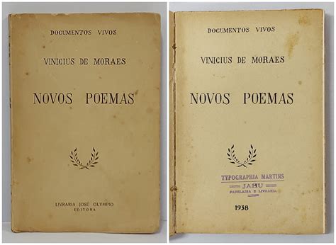 MORAES Vinicius De NOVOS POEMAS Rio De Janeiro Li