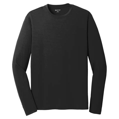 Sport Tek St340ls Posicharge Racermesh Long Sleeve Tee Black Full Source