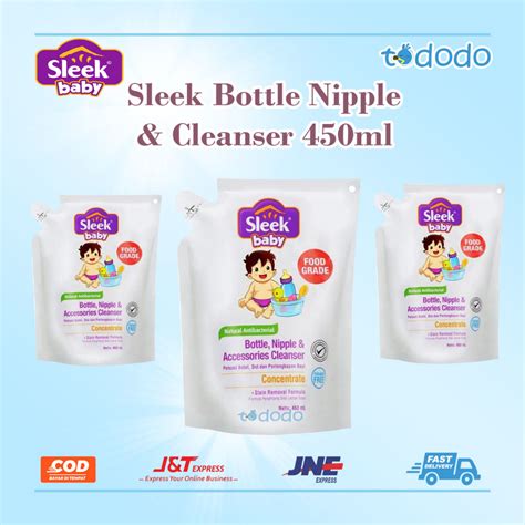 Jual Sleek Baby Bottle Nipple Cleanser Ml Sabun Cuci Botol Bayi