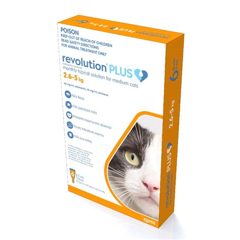 Revolution Plus Flea Worm And Tick For Adult Cats 6 Pack