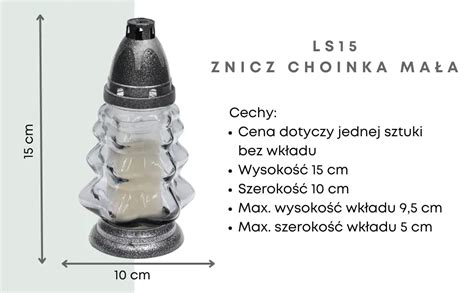 Znicz Choinka Mini Srebrna Klasyczna Szk O Wk Ad Ls Znicze