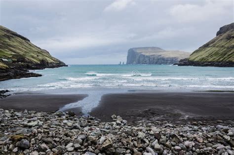 Beach in Tjornuvik, Village in Streymoy, Faroe Islands, Northern Europe ...