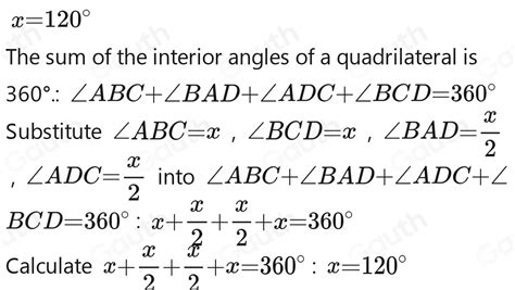 Solved Find The Value Of X Then Find The Angle Measures Of The