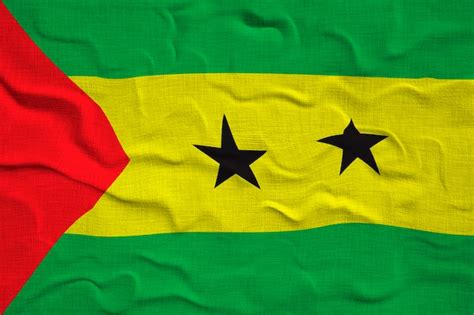 Premium Photo National Flag Of Sao Tome And Principe Background With