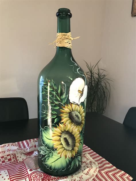 Collezione Su Vetro IDEE DIPINTE A MANO Bottles Decoration Bottle