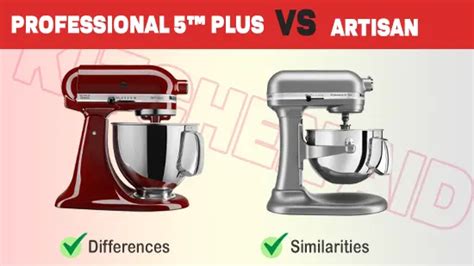 Kitchenaid Professional 5 Plus Vs Artisan[Choose The Right One] - GuidingPapa