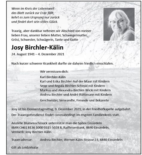 Josy Birchler K Lin Einsiedler Anzeiger