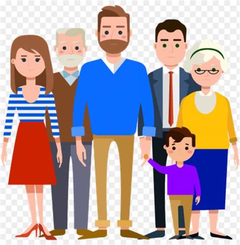 Extended Family Clipart - Extended Family Cartoon PNG Transparent With ...